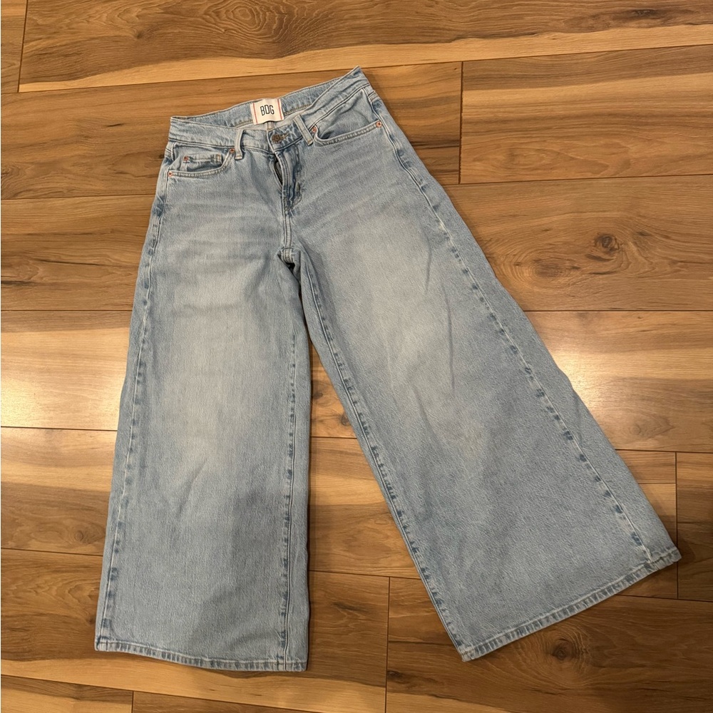 Light Blue Wide-Leg Jeans